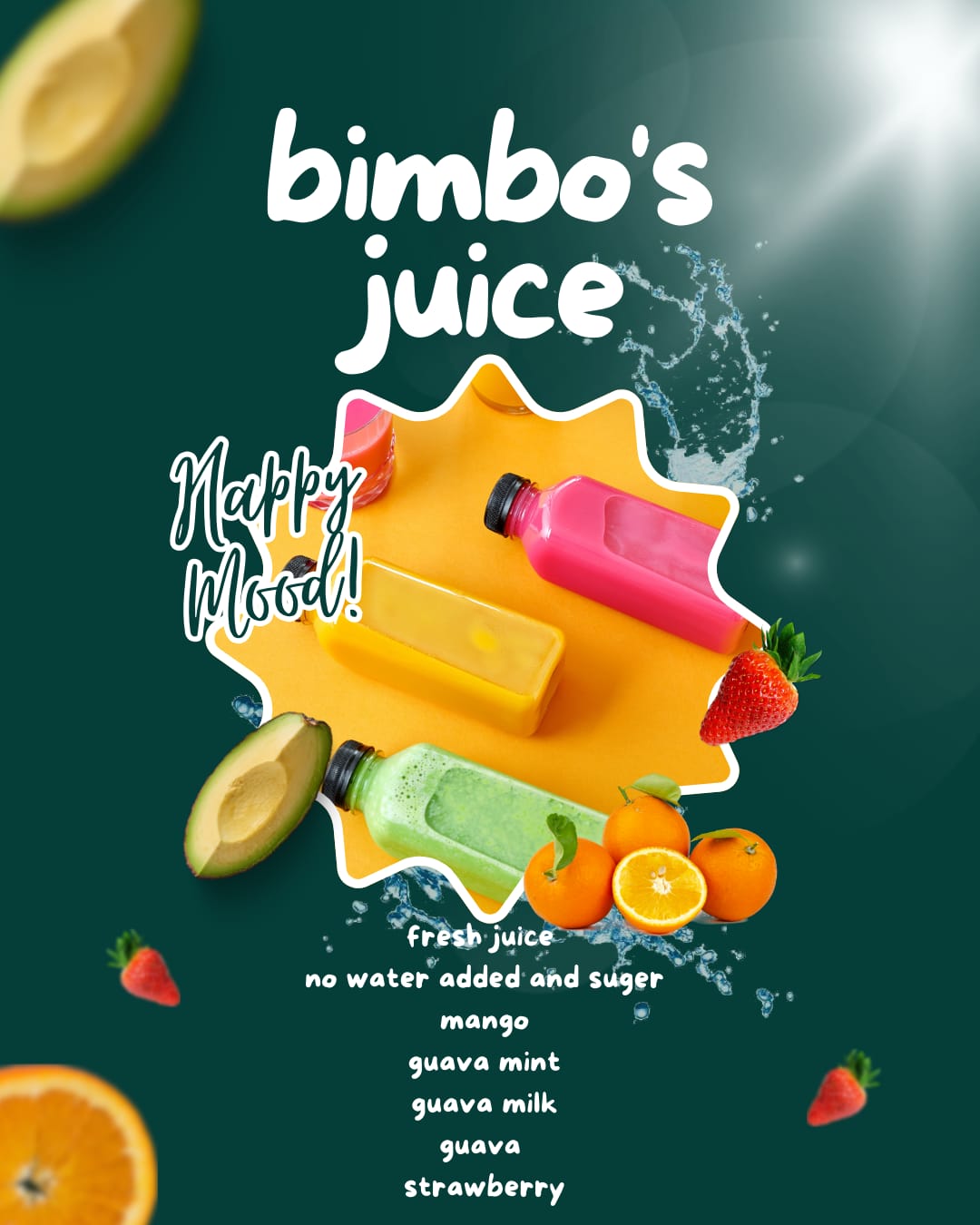 Bimbo Juice bottles